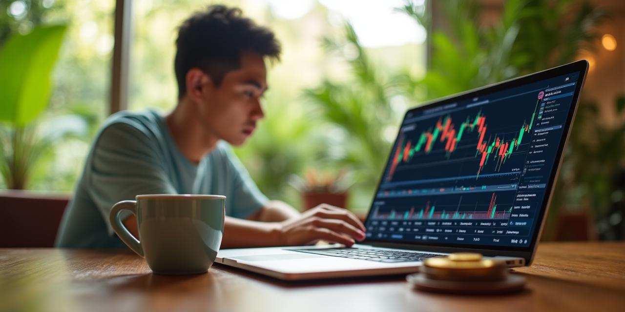 ฟรีแลนซ์ทำงานในคาเฟ่พร้อมกราฟทองคำ